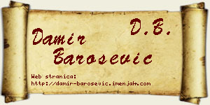 Damir Barošević vizit kartica